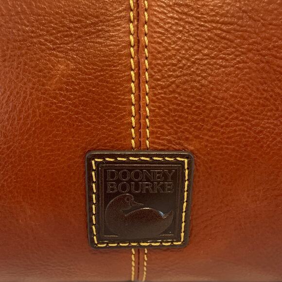 Dooney and Bourke Florentine Leather Med Sac Twisted Strap Ginger NWT - Picture 2 of 12